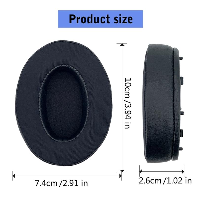 1 Pair Soft Breathable Earpads for WH-1000XM3 Headphones Replacement Earphone Cushion with Cooling Gel Feature