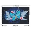 Full Round Drill 5D DIY Diamond Painting "Butterfly & Flower" Embroidery Cross Stitch Home Decor