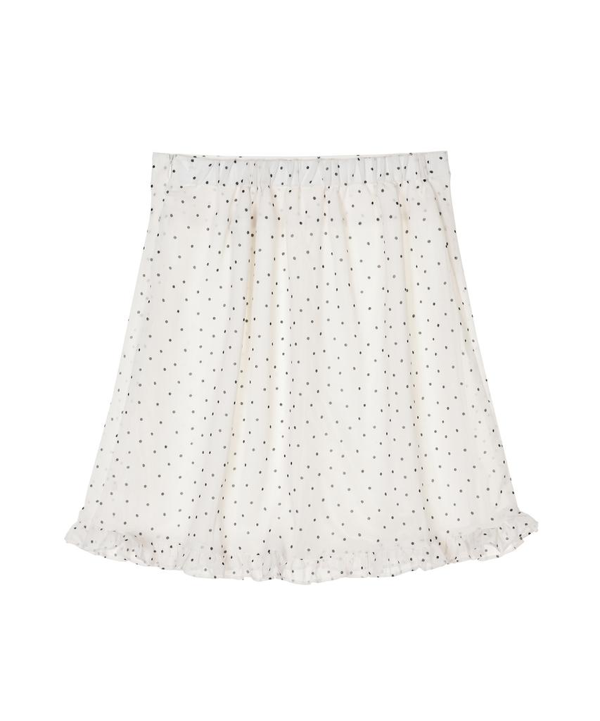 Nigaennikol Dot Midi Skirt_Ivory