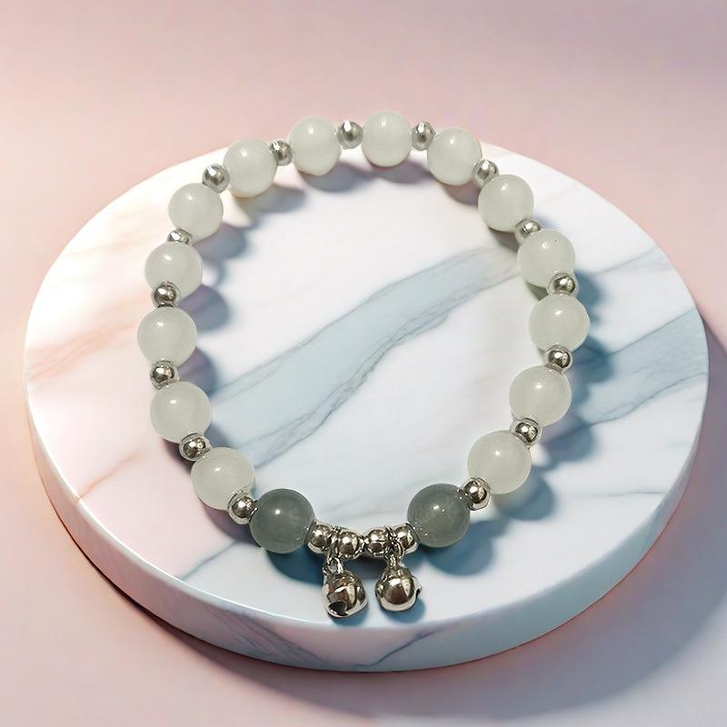 Cat's Eye Moonstone Butterfly Bracelet for Women – Trendy, Versatile Beaded Design, Perfect Student Gift