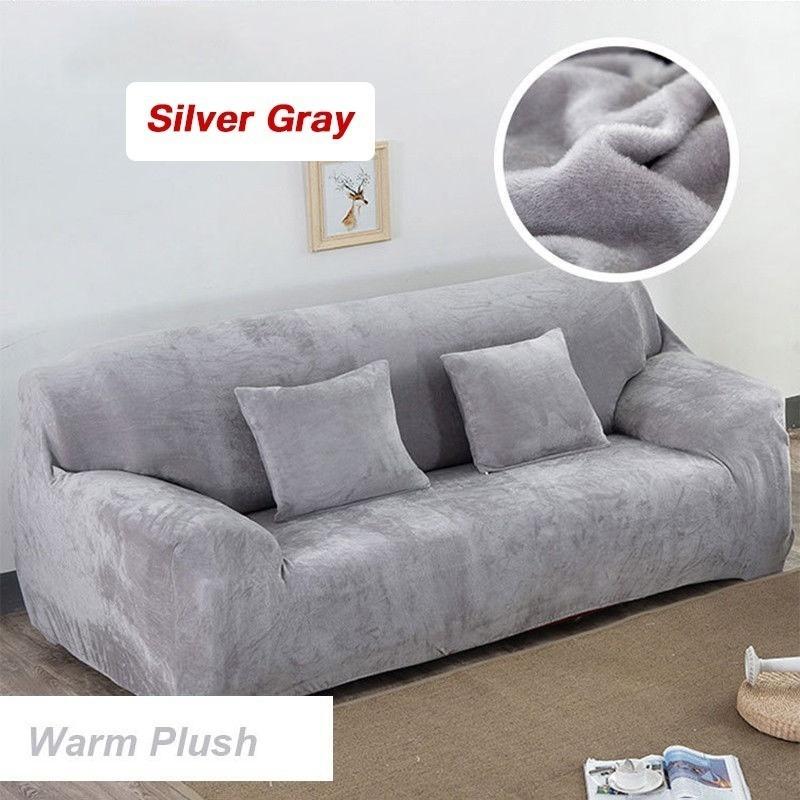 1-4 Seat Plush Sofa Cover Soft and Comfortable Recliner Sofa Cover Elastic Sofa Cover Soft Sofa Cover