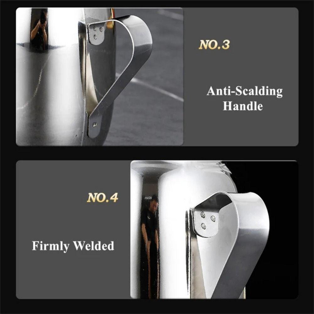 Stainless Steel Olive Oil Can Leakproof Pouring Oil Pot Comfortable Metal Oil Kettle  Baking