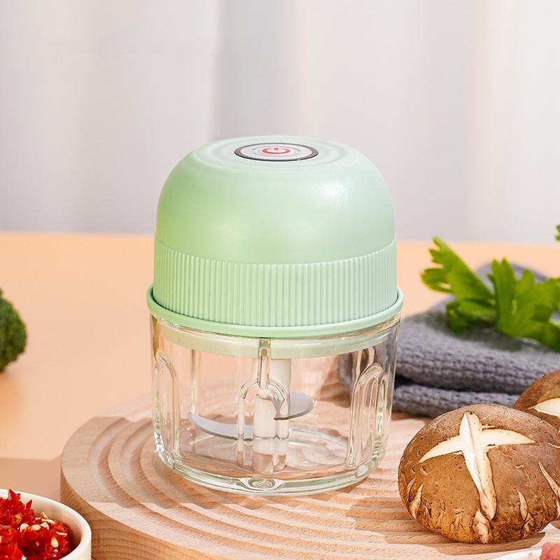 260Ml Electric Mini Garlic Chopper Usb Meat Grinder Ginger Vegetable Crusher With Safety Switch Portable Small Food Processor