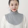 Perfect Match Women Simple Lightweight And Soft False Fake Collar Turtleneck Detachable Fake Collar Autumn Hijab Neck Warmer