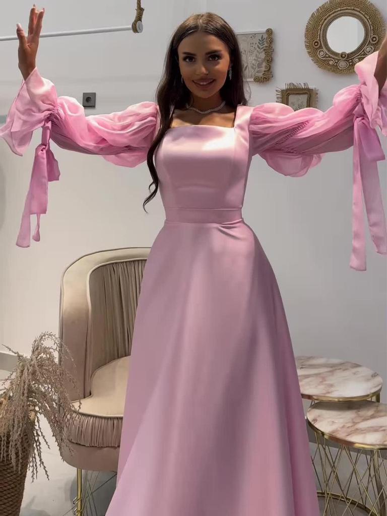 2025 Spring Socialite Elegant Slimming Long Sleeve Light Dress for Women