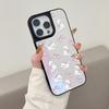Mirror Phone Case for iPhone 15 11 13 14 for 15 16 Pro Max 12 13 16 Pro Cloud Flower and Animal Cute Style Phone Case