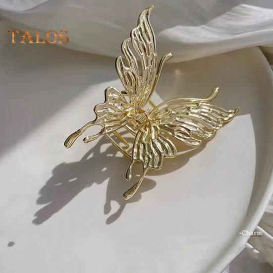 Butterfly Hair Clips for Women Metal Non-Slip Sparkly Hair Claws Elegant Butterfly Hair Accessories for Daily Wear Weddings Parties