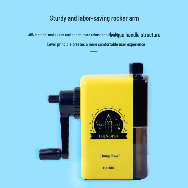 Chinese Hand-Crank Large-Diameter Pencil Sharpener for Thick and Triangle Pencils