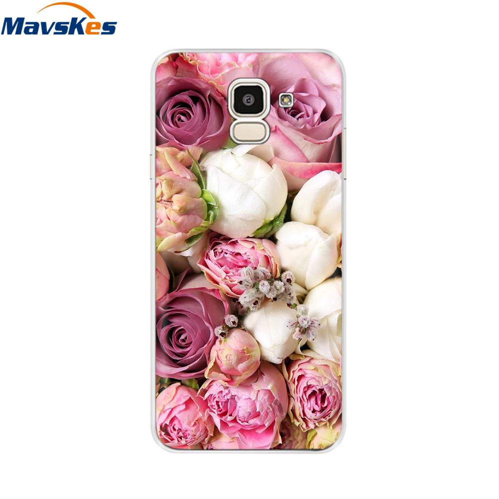 For Samsung Galaxy J6 2018 Case Soft TPU Silicone Back Cover sFor Coque Fundas Samsung J6 2018 J6 Plus 2018 Soft Phone Cases