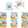 Built-in Plush Animal Interactive Cat Toy Transparent Hamster Chasing Ball  Training