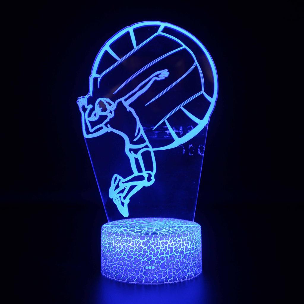 Sports Souvenir Table Lamp USB Taekwondo Bedroom Lighting Decoration Children's Gift Color Small Night Light Creative 3D LED Lig