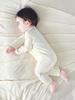 Tagless Double-Layer Cotton Newborn Bodysuit - Breathable, Thin Pajamas for Spring & Autumn