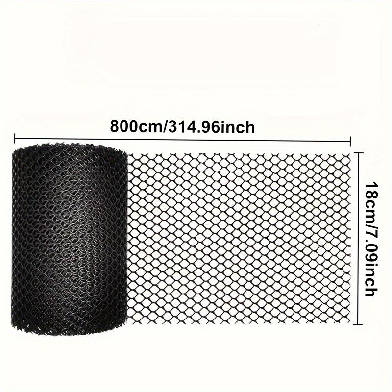 Easy Install 315" Gutter Guard Mesh Roll with Hooks, Plastic Leaffilter Bird Blocker Net for Roof Gutters Downspouts