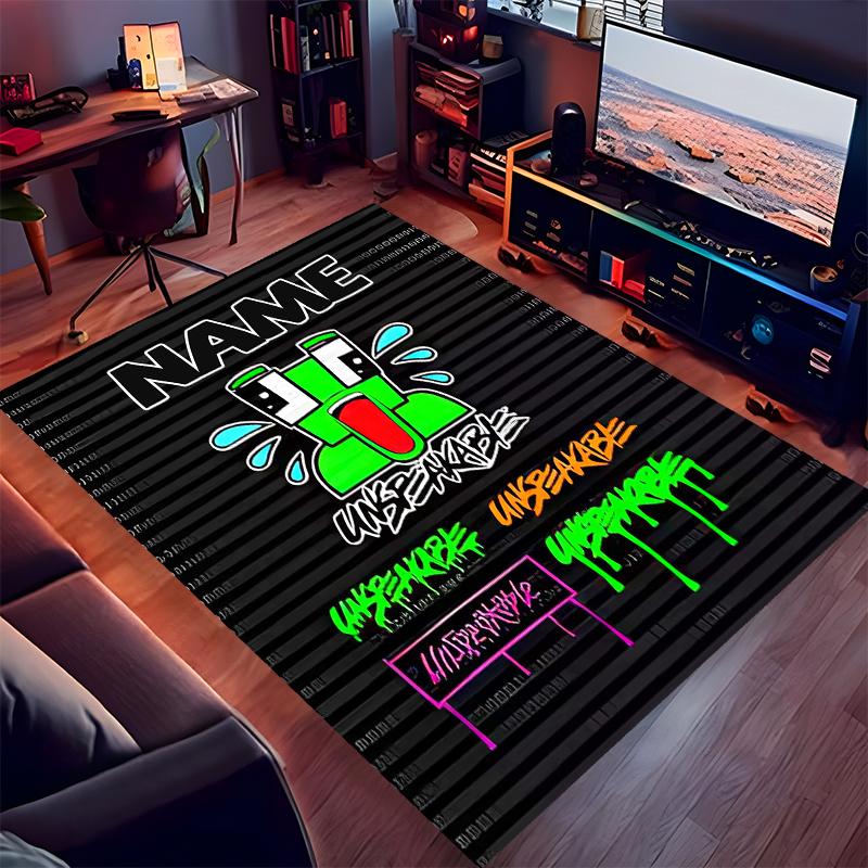 Custom personalization gaming Unspeakable Print Area Rug - Soft, Washable Non-Slip Indoor Mat,Living Room,Home&Office Decorative Rug