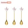 1-10pz Natale Acciaio Inossidabile Posate Cucchiaino Mescolabarbe Babbo Natale Cucchiaino da Dessert Utensili da Cucina Regalo Festivo Stoviglie