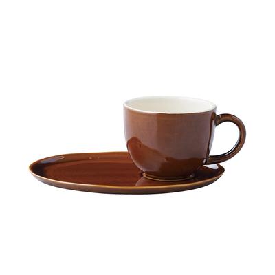Tasse Untertasse Hokkuri Cafe Sweets Braun 23626 &