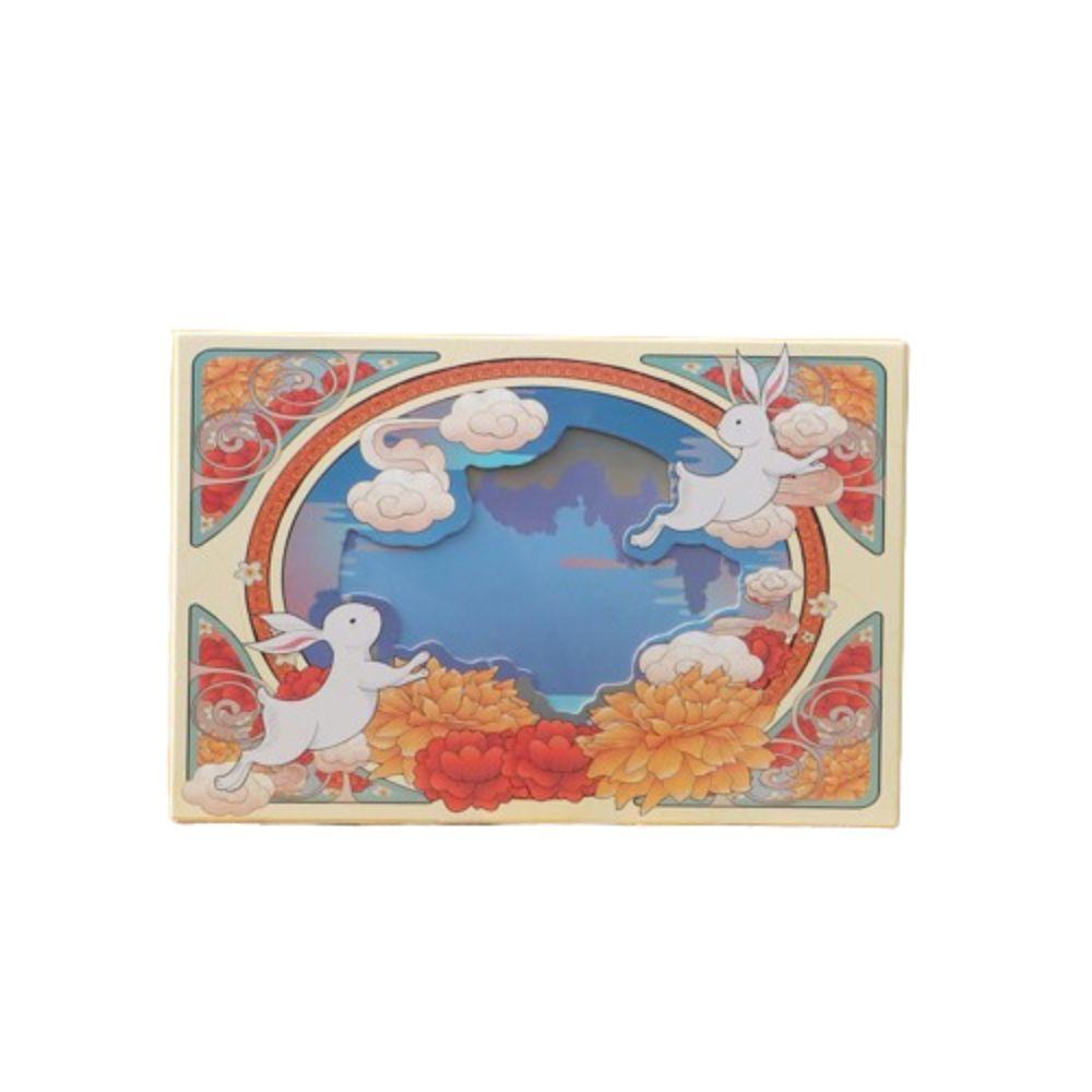 

Chinese Style Egg Yolk Crisp Box Cute Mid-Autumn Moon Cake Box Mid-Autumn Festival Gift 22.3X14.9X4.9cm