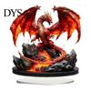 Collectible Dragon Statue Fantasy Acrylic Statue, Gothic Tabletop Figurine, Mythical Personalized Gift Idea Desktop Ornament for Office Bedroom Gaming