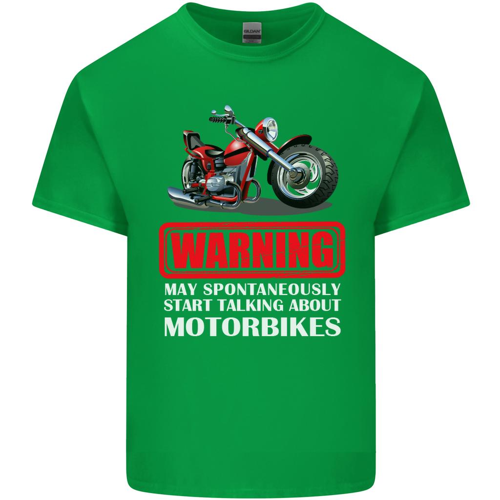 May Start Talking About Motorbikes Funny Unisexs Light Cotton TShirt