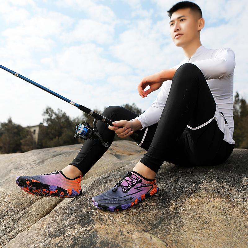 Beach Wading Shoes Water Sports Shoes Swimming Aqua Shoes Barefoot Quick Dry Wading Sneakers Fishing Boating Surfing
