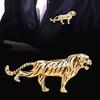 Fierce Tiger Alloy Lapel Pin Brooch - Fashion Accessory