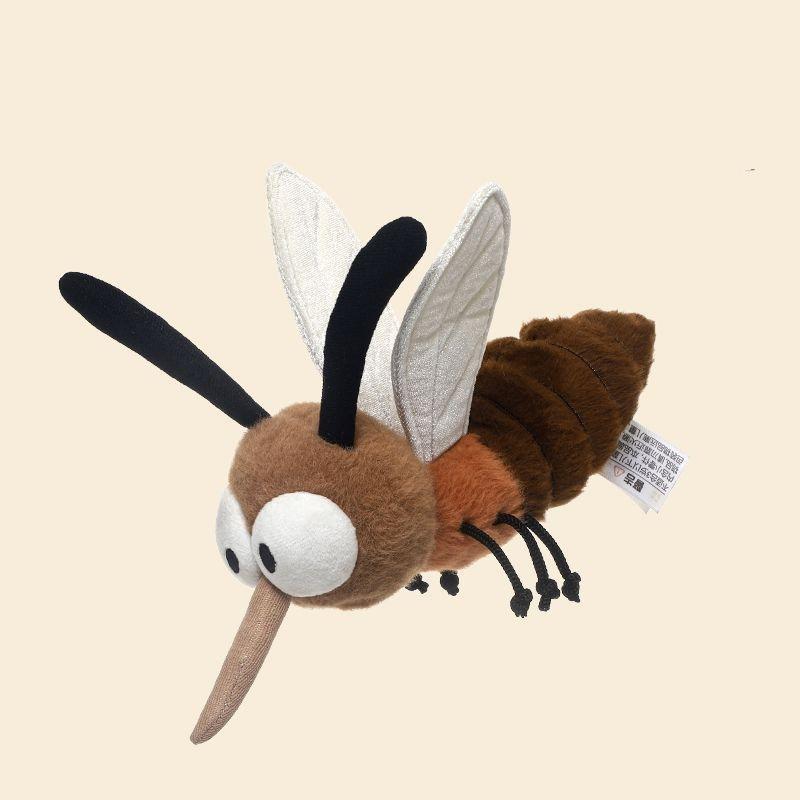 Amusing Lifelike Insect Plushy Item Realistic Mosquito Cockroach Firefly Ladybug Dragonfly Celebration Ornament Snuggly Padded Plushie Surprise