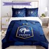 France Football Printed Bedding 3 Piece Set Cozy Breathable Bed Cover Set as Housewarming Holiday Gift