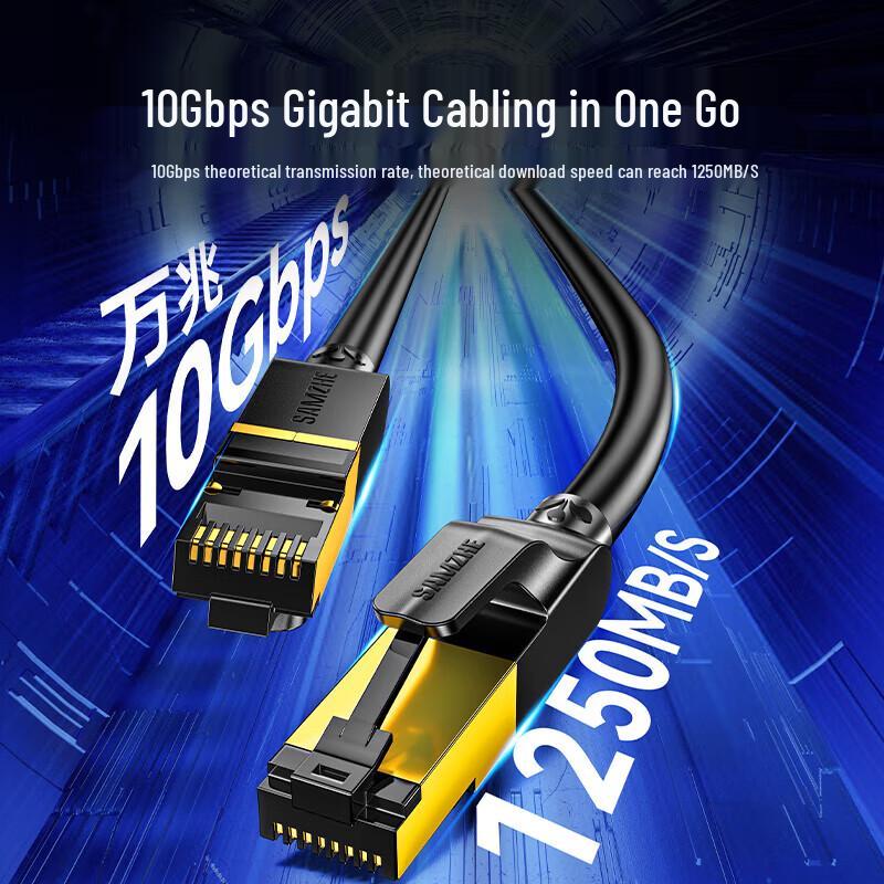 SAMZHE CAT7 Pure Copper Shielded Network Cable