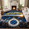 Club Brugge KV Carpet Door Mat for Living Room or Bedroom Protective Mat Under Chair Office Decoration Christmas Gift Birthday Present