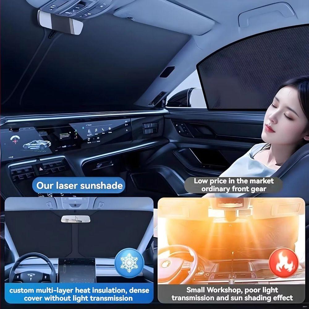Foldable Car Windshield Sunshade Reflective Car Sun Visor Cover  Auto Accessories