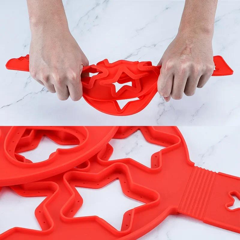 Economic Silicone Egg Pancake Ring Nonstick Pancake Maker Mold Silicone Egg Cooker Fried Shaper Omelet Moulds Kitchen Bake Tool