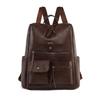 Backpack for Women PU Multi Pocket Multi Compartment Daily Commute Travel