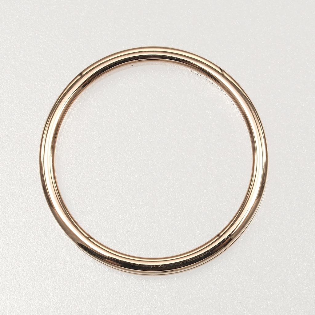 Boucheron Godron Ring K18 Pink Gold #6.8(US Size) 3.61g Women Used