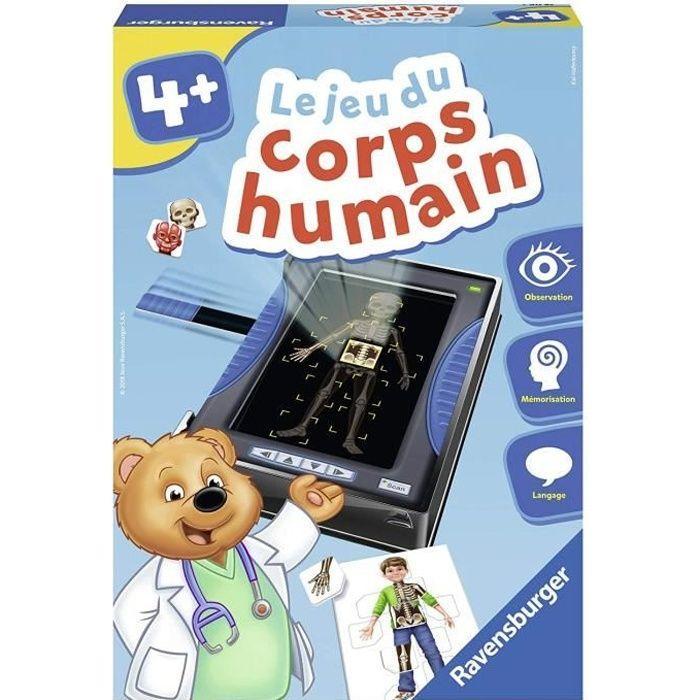 Le Jeu Du Corps Humain - Jeu Éducatif - Découverte Du Corps Humain - Ravensburger - Dès 4 Ans