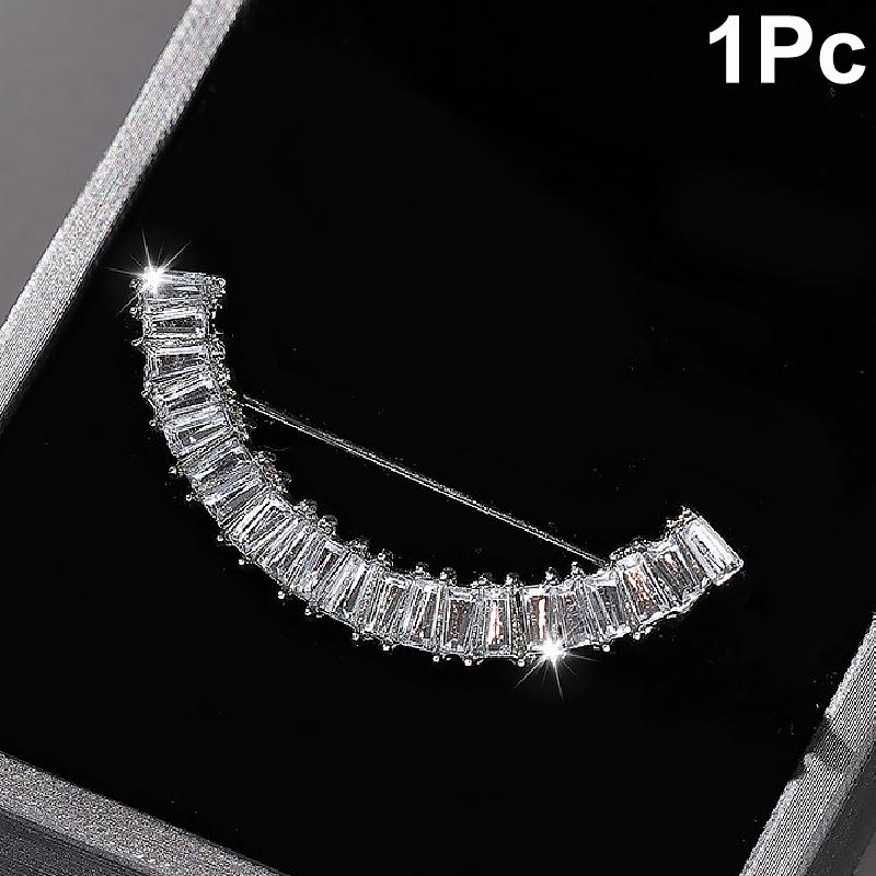 1PC Durable Exquisite Sturdy Feminine Rhinestone Suit Shine Multi-functional Brooch Understated Luxury Fixed Buckle