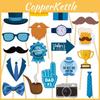 Fathers Day Photo Prop Party Decor With Paper Materials For Themed Celebrations