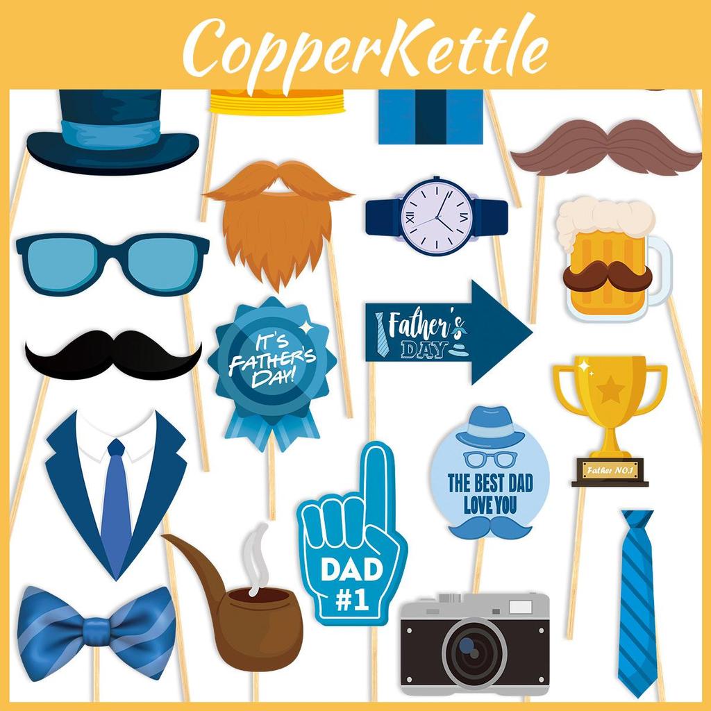 Fathers Day Photo Prop Party Decor With Paper Materials For Themed Celebrations