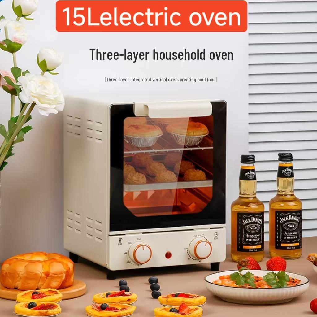 25L Multi-Functional All-in-One Electric Oven with Double-Layer Baking for Home Use