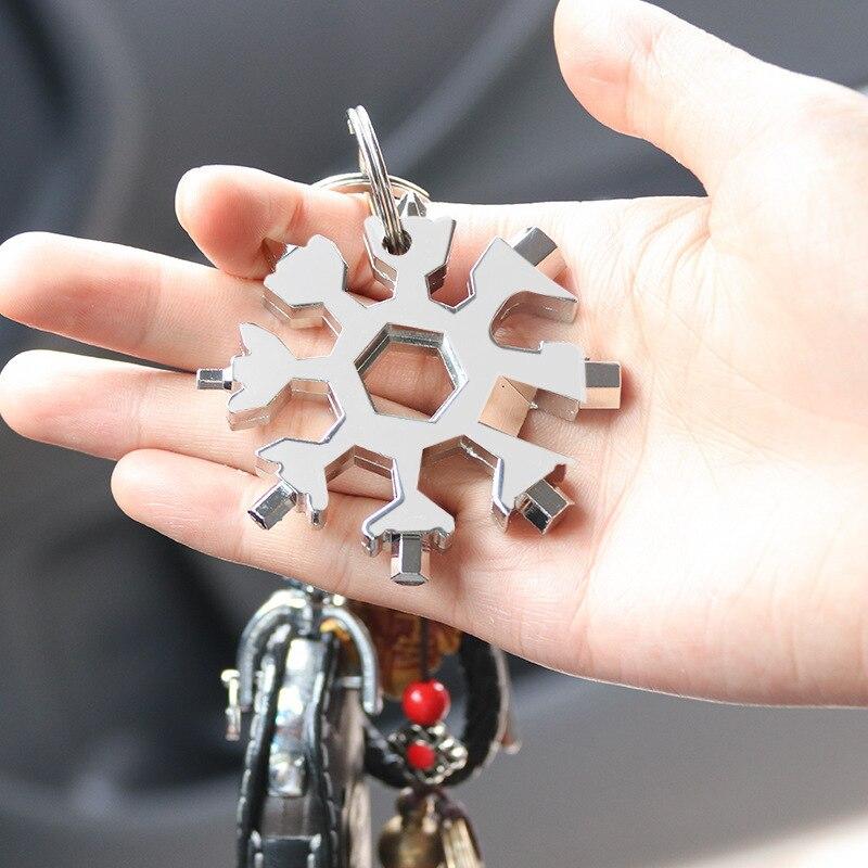 Multifunctional Snowflake Wrench Tool Steel Octagonal Hexagon Portable 18 In One Mini Universal Wrench