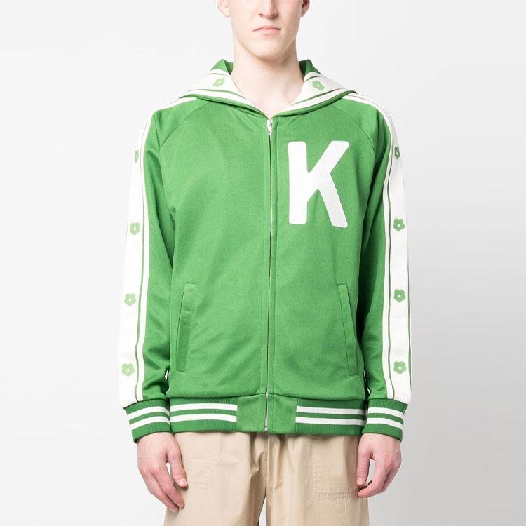Kenzo Elephant Printed Zipped Hoodie FD55SW4654IE-57