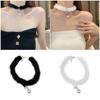 Comfortable Necklace Women Soft Plush Clavicle Chain Short Necklace Flexible Jewelry Perfect for Fall and Winter Fashion