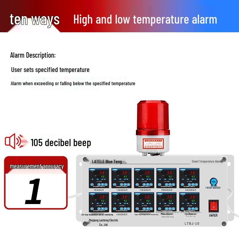 Room High/Low Temperature Alarm for Aquaculture and Oven