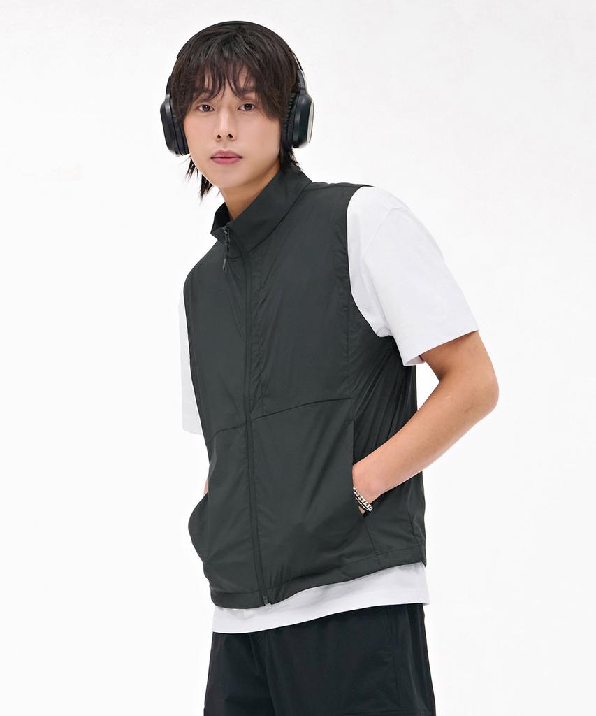 Chasecult Men'S Lightweight Stretch Vest - Charcoal