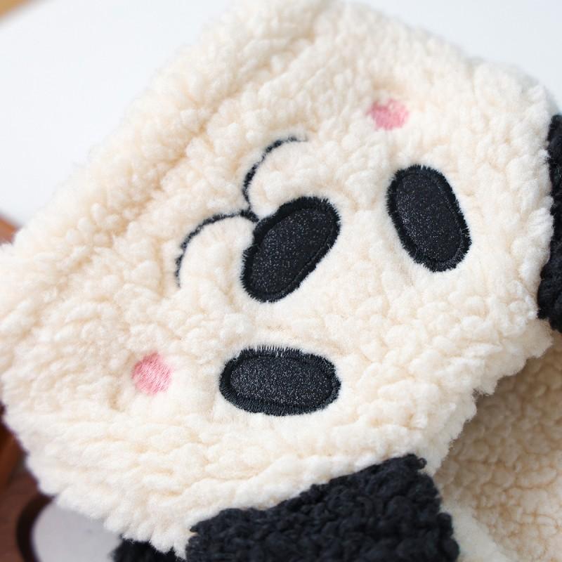 Pet Costume Small Dogs Winter Warm Fleece Animal-Themed Outfit Panda Design Puppies
