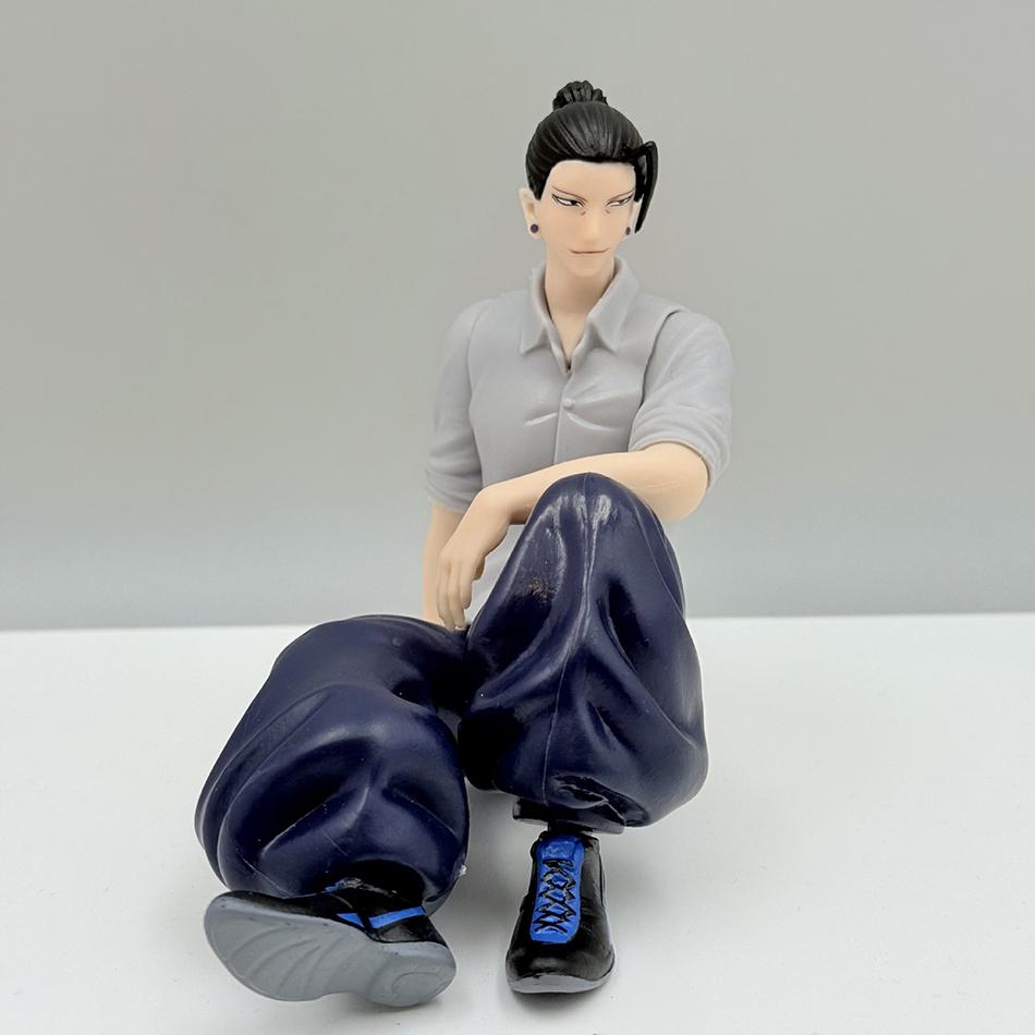 Anime Jujutsu Kaisen 11cm Gojo Satoru Geto Suguru Figure Sitting Posture The Strongest Toys Collection Decoration Ornaments PVC