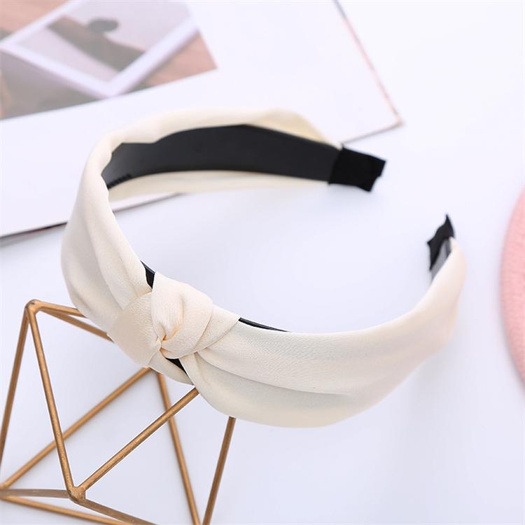 Girls and Ladies Fabric Knotted Hair Band Solid Color Sweet Headband Wholesale Simple Head Hoop Minimalist Modern 10 Colors