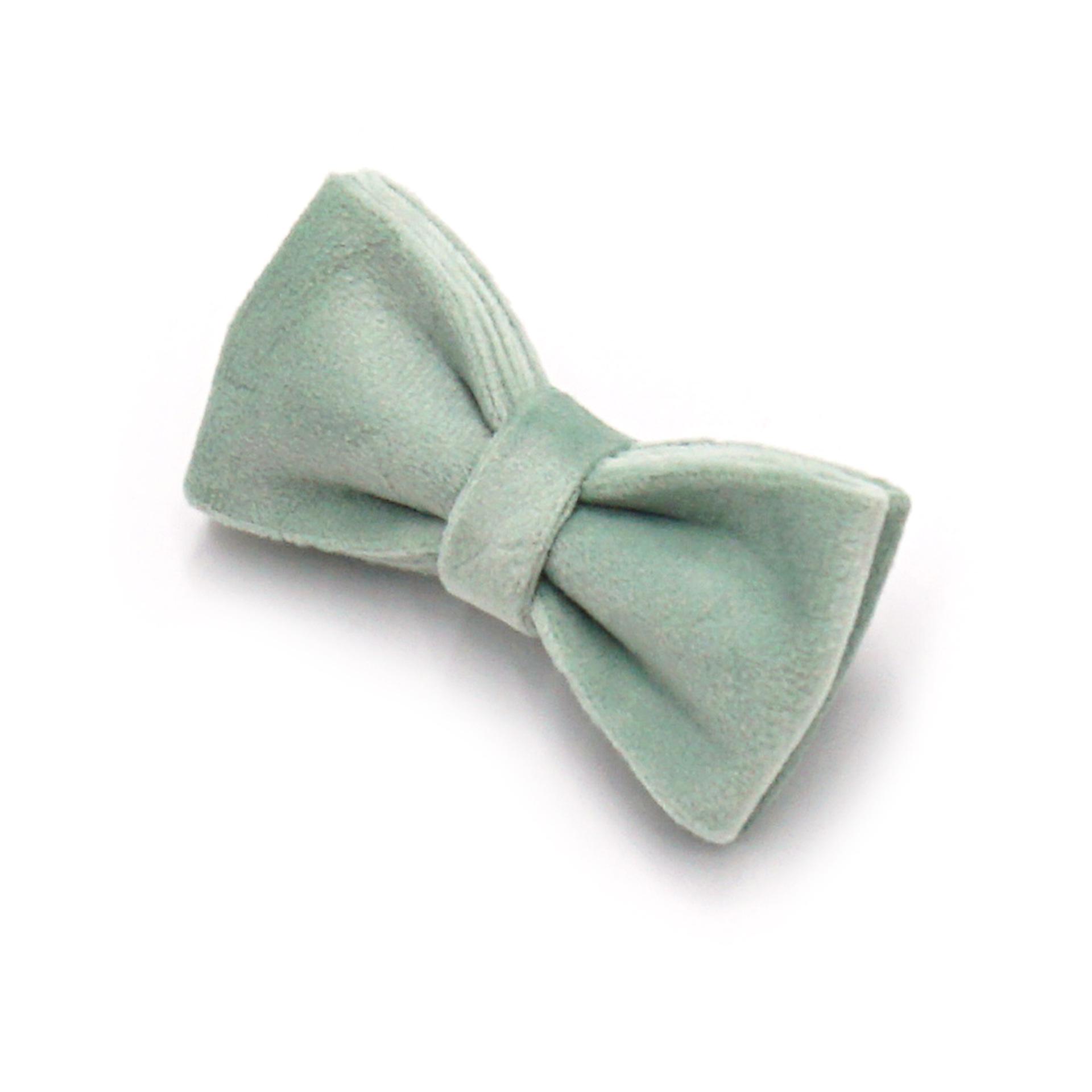 Adjustable White Tea Velvet Cat Collar with Bell - Cute & Comfy Pet Collar Small