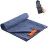 Quick-Drying Double-Sided Fleece Towel - Lightweight, Solid Color for Beach, Bath, or Sports.