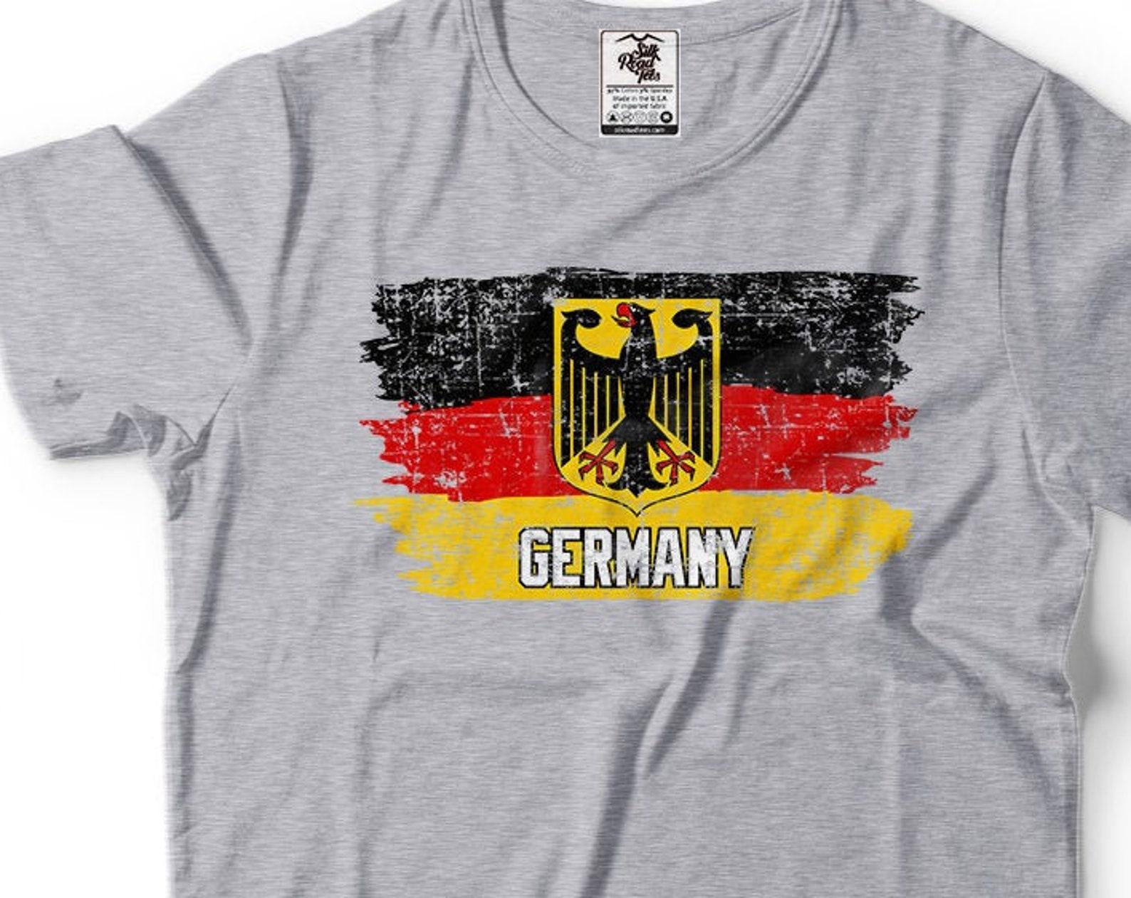 Germany Flag Eagle T-Shirt: Deutschland Heritage Pride XL