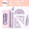 8 In1 Compass Ruler Set Mathematical Geometry Plate Stationery Math For Students Drawing Accessori 2220